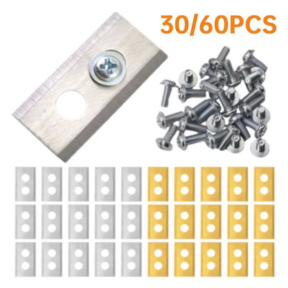 Stainless Steel Mower Replacement Blade 2-hole Design Lawn Cutting Blade With Washers & Screw F