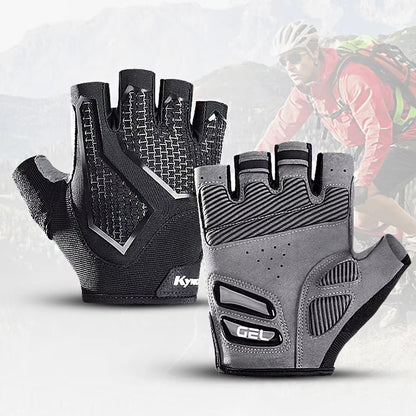 Cycling Gloves Anti- Slip Half Finger Gel Pad Shock-Absorbing Road Riding Gloves Summer Half-Finger Men Women
