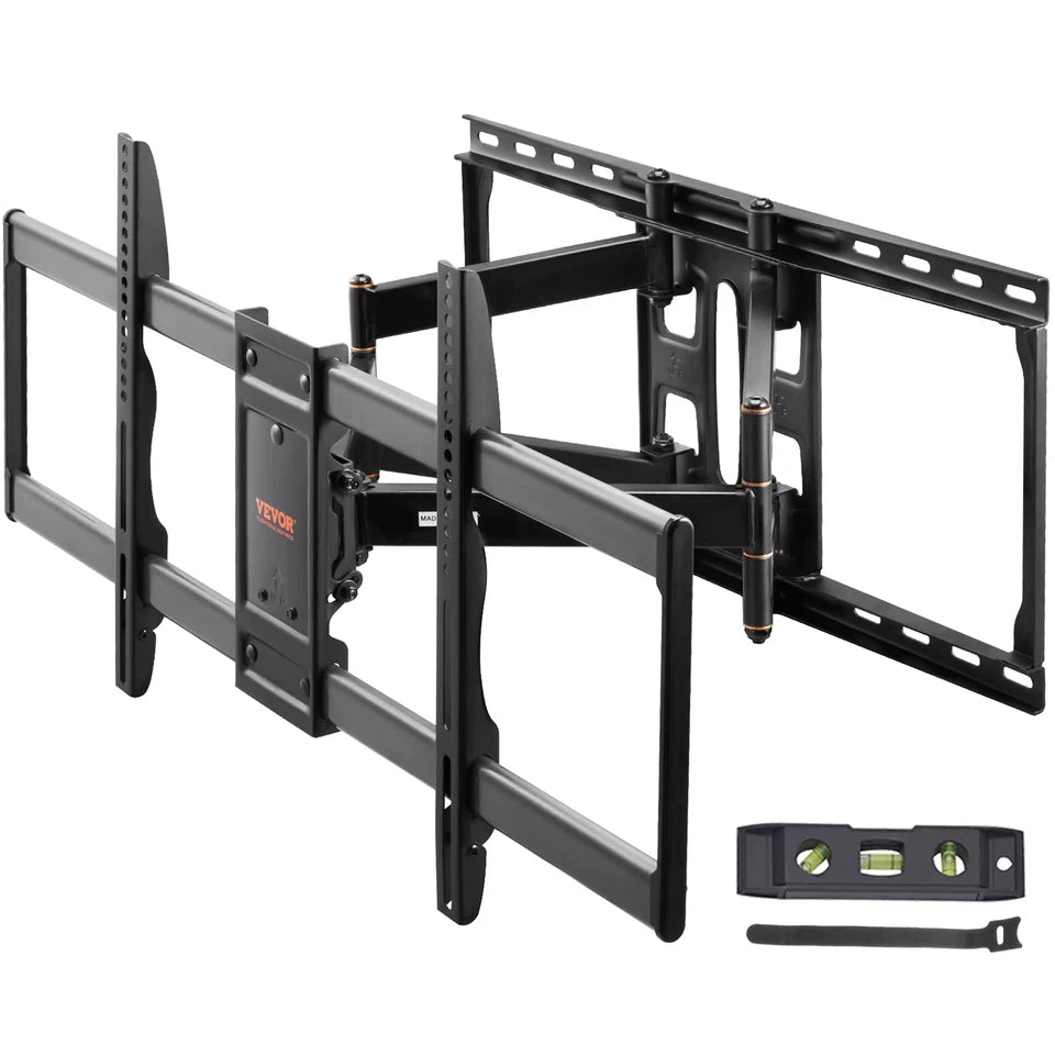 Full Motion TV Mount Fit for 26-90in TVs Swivel Tilt Horizontal Adjustment TV Wall Mount Bracket W
