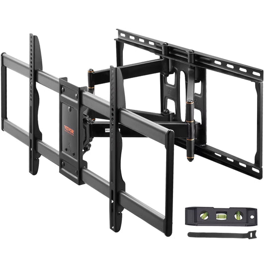 Full Motion TV Mount Fit for 26-90in TVs Swivel Tilt Horizontal Adjustment TV Wall Mount Bracket W
