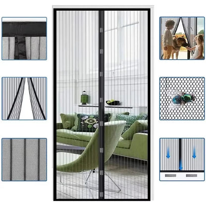 Magnetic Mosquito Net Summer Insect Fly Control Door Curtain Net Automatic Closing Door Screen