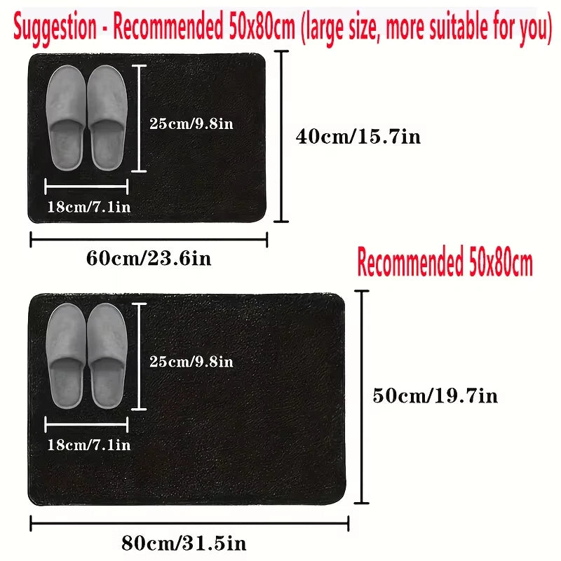 1pc New Type Diatom Mud Bathroom Mat  Quick-drying super absorbent and anti-slip floor mat