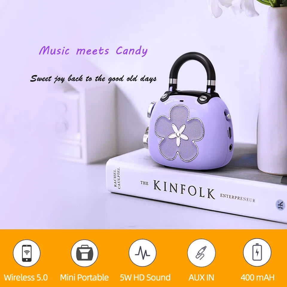 Mini Bluetooth 5.0 Speaker Candy 5W Mighty Sound Cute MP3 Music Player Sound Box Wireless Portable