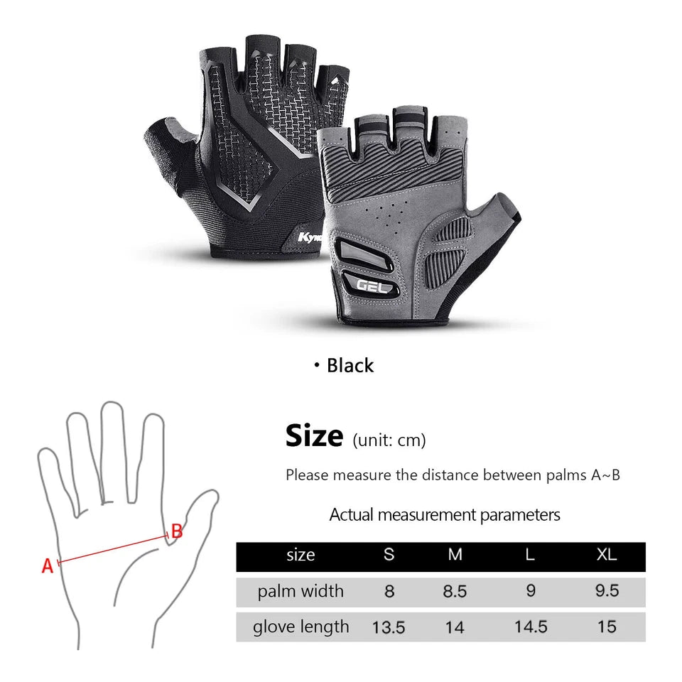 Cycling Gloves Anti- Slip Half Finger Gel Pad Shock-Absorbing Road Riding Gloves Summer Half-Finger Men Women