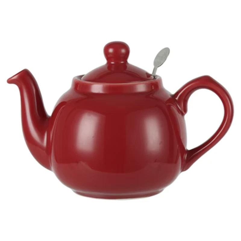 Pottery 600ML red ceramics tetra tea pot infuser welding kettle tea maker matcha coffeeware teaware