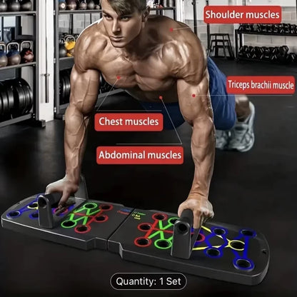 Solid Push Up Board Home Workout Equipment Multi-Functional Pushup Stands System Fitness Floor Chest