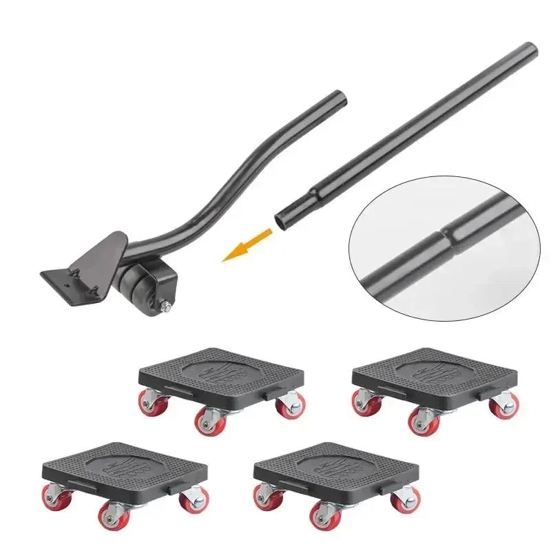 Furniture Moving Transport Roller Set Removal Lifting Moving Tool Set Wheel Bar Mover moving Heavy
