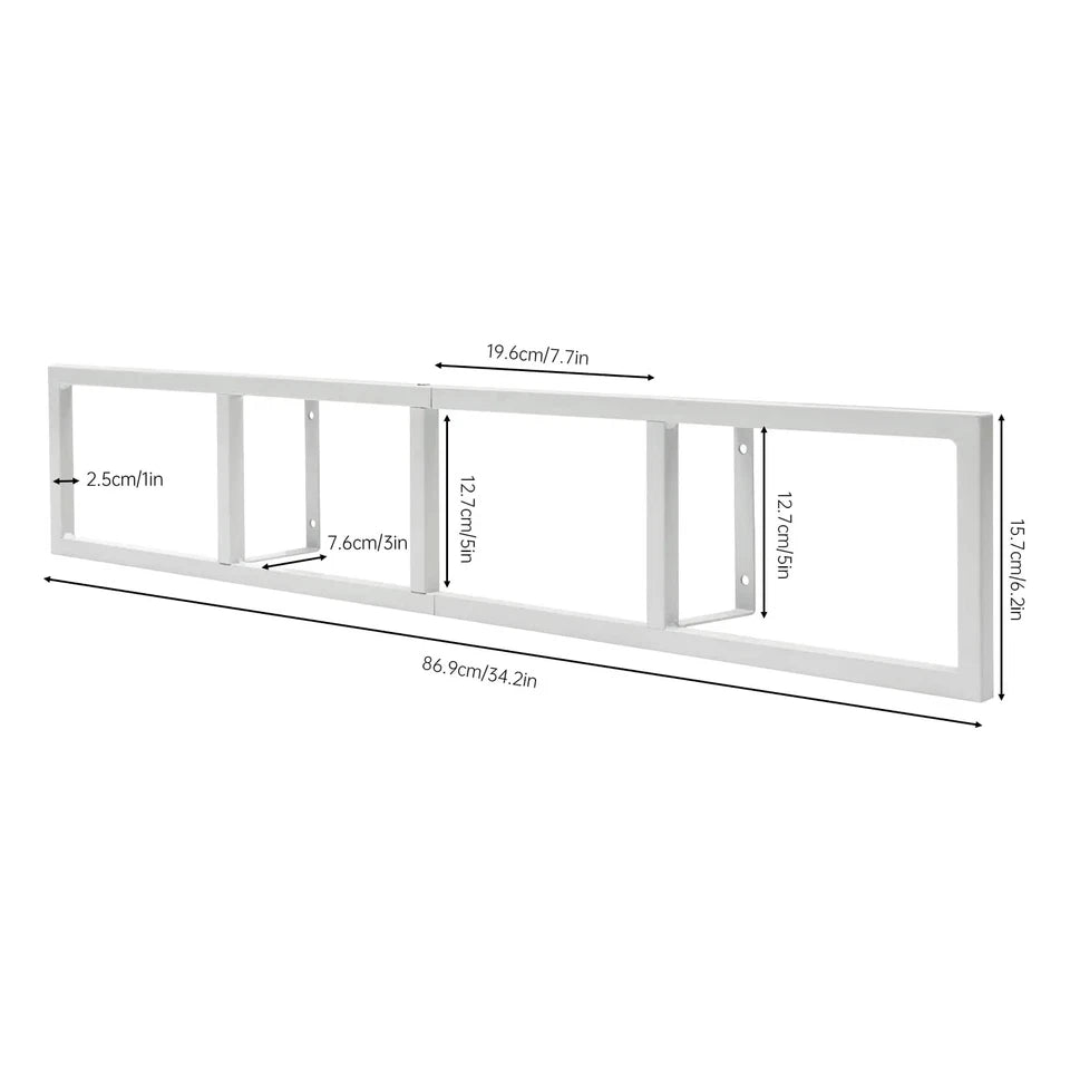 2 Pcs 34Inch Cd Dvd Storage Shelf for Wall,Wall Mount Media Storage Rack,Video Game Organizer Shelf