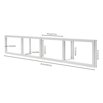 2 Pcs 34Inch Cd Dvd Storage Shelf for Wall,Wall Mount Media Storage Rack,Video Game Organizer Shelf