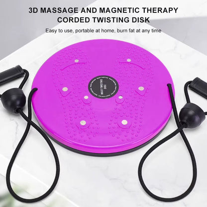 Waist Training Board with Pull Rope Magnetic Massage Plate Multifunction Weight Loss