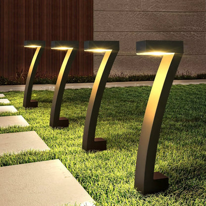 6Pack Bright Solar Outdoor Lights Pathway 12 Hrs Solar Garden Lights Auto On/Off for Outside Landscape