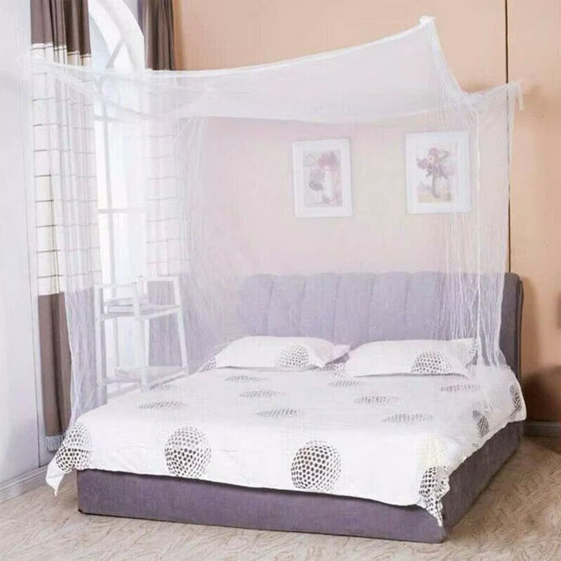 Summer Home Mosquito Nets 4 Corner Post Bed Canopy Net Double Bed Lightweight Fashion Bedding