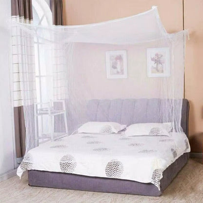 Summer Home Mosquito Nets 4 Corner Post Bed Canopy Net Double Bed Lightweight Fashion Bedding