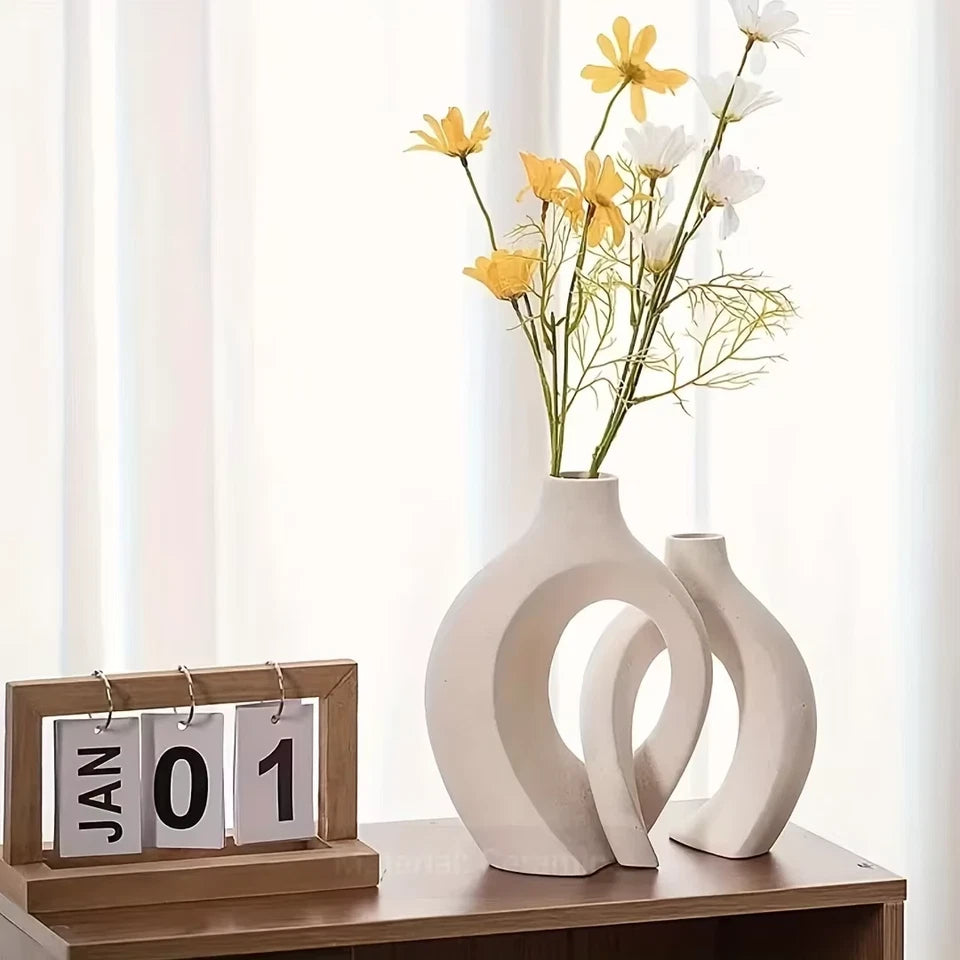 2pc ceramic vase artwork living room bedroom study cafe and other decorations Christmas gifts