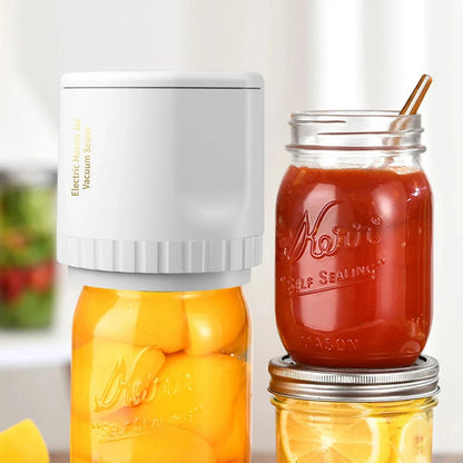 New Automatic Mason Jar Vacuum Sealer Kits Electric Vacuum Sealing Machine Cordless Can Vacuum
