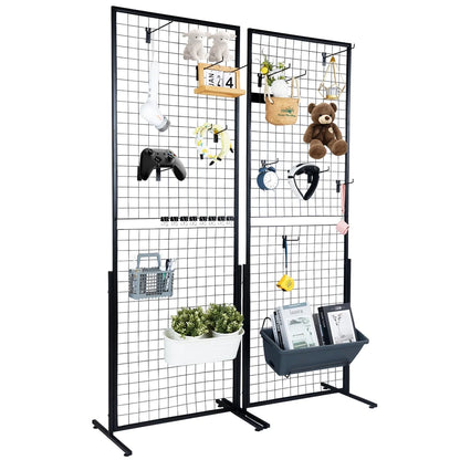 Grid Wall Panels Tower Wire Gridwall Display Racks Double Side Gridwall Panels for Art Craft Shows