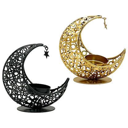 Eid Mubarak Candle Holder Ramadan Candlestick Holder Home Islamic Muslim Party Decor Ramadan Decoration
