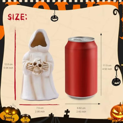 Halloween Decorations Indoor Ghost Statue Funny Skeleton Light Decor for Home Garden Outdoor Indoor