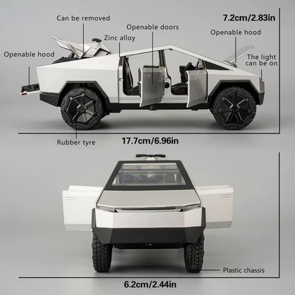 Scale Zinc Alloy Pickup UV Model Toy With Sound Lights And Pull Back Christmas