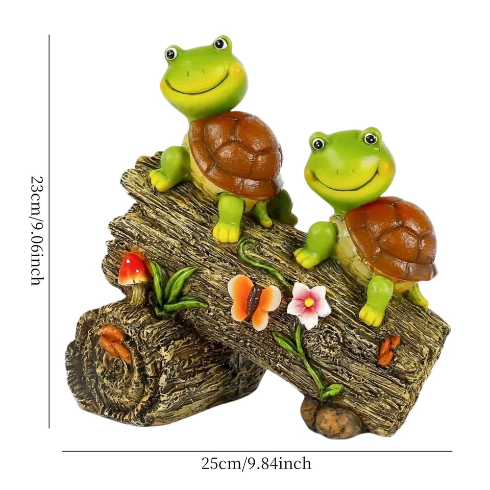 Garden Statue Solar Outdoor Decor Light Turtle Garden Figurines Outdoor Decor Resin solar turtle