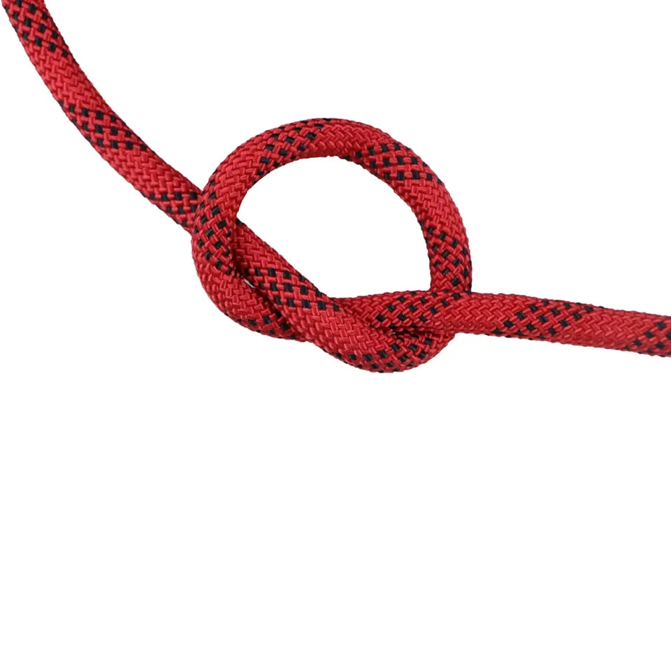 High Strength 3520lbs 3/8 Inch Polyester Rope 100Ft Red-Black-for Tree Climbing Rigging