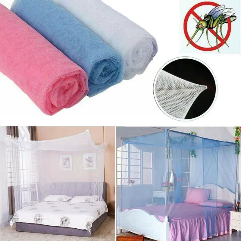 Summer Home Mosquito Nets 4 Corner Post Bed Canopy Net Double Bed Lightweight Fashion Bedding