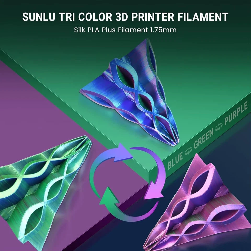 Dual &Triple Colors 3D Printer Filament 5KG 1kg Roll 1.75mm Dimensional Accuracy