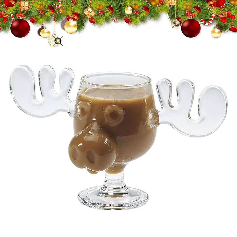 240ml Glass Moose Mug Christmas Vacation Movie Mug Coffee Mugs Cups Wine Beer Water Juice