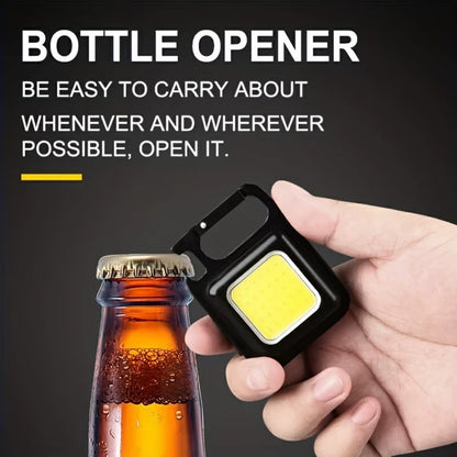 Single  sided Emergency Night Light Multifunctional USB rechargeable Mini Keychain Light