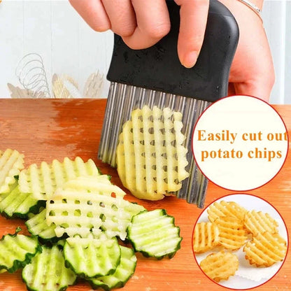 French Fries Cutter Stainless Steel Potato Chips Making Peeler Cut Vegetable Kitchen Accessories Tool Knife Potato