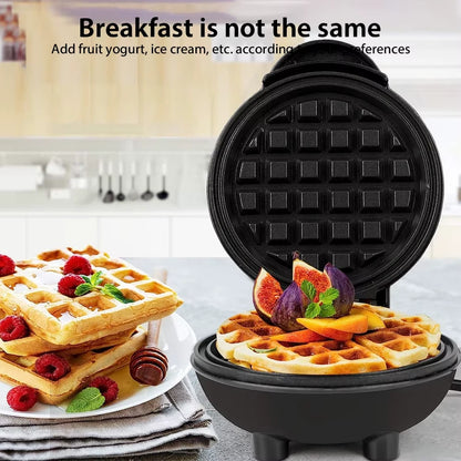 350W Mini Waffle Maker Electric Breakfast Maker Non Stick Pancake Bubble Egg Cake Oven