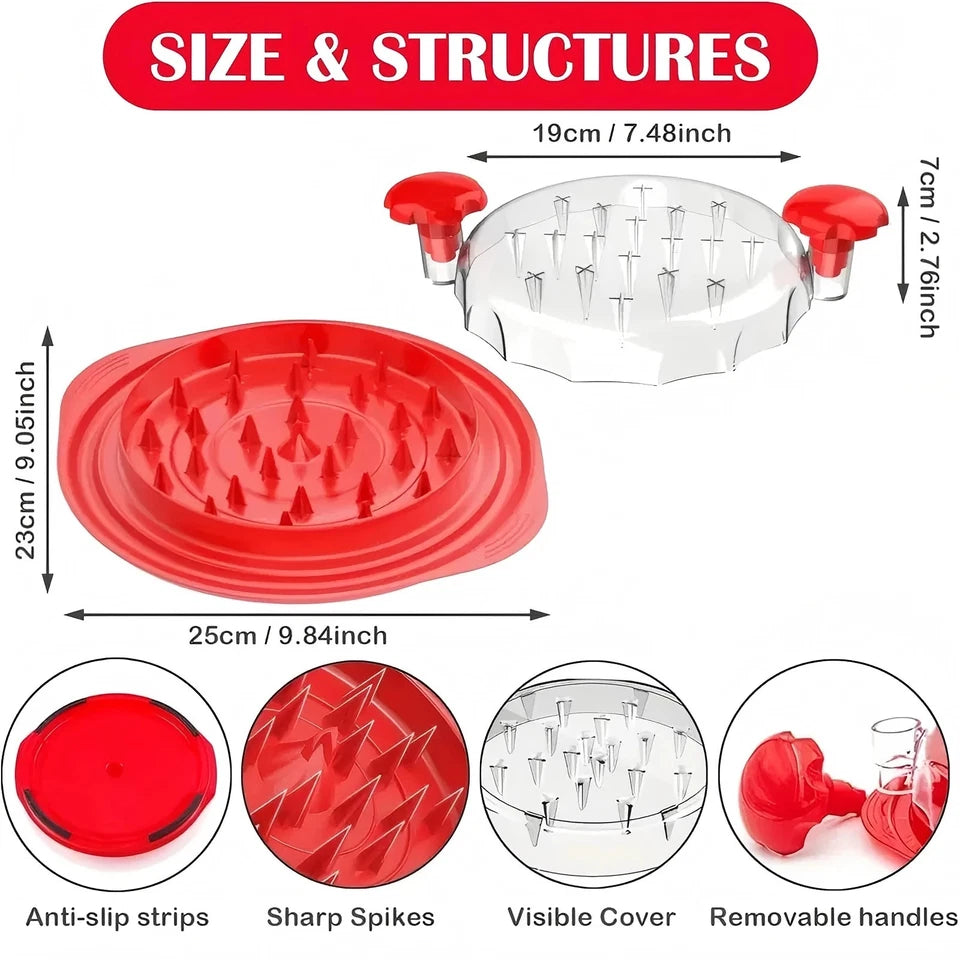Chicken Shredder Tool Visible Meat Shredder Twist Chopper Slip Strip Suitable