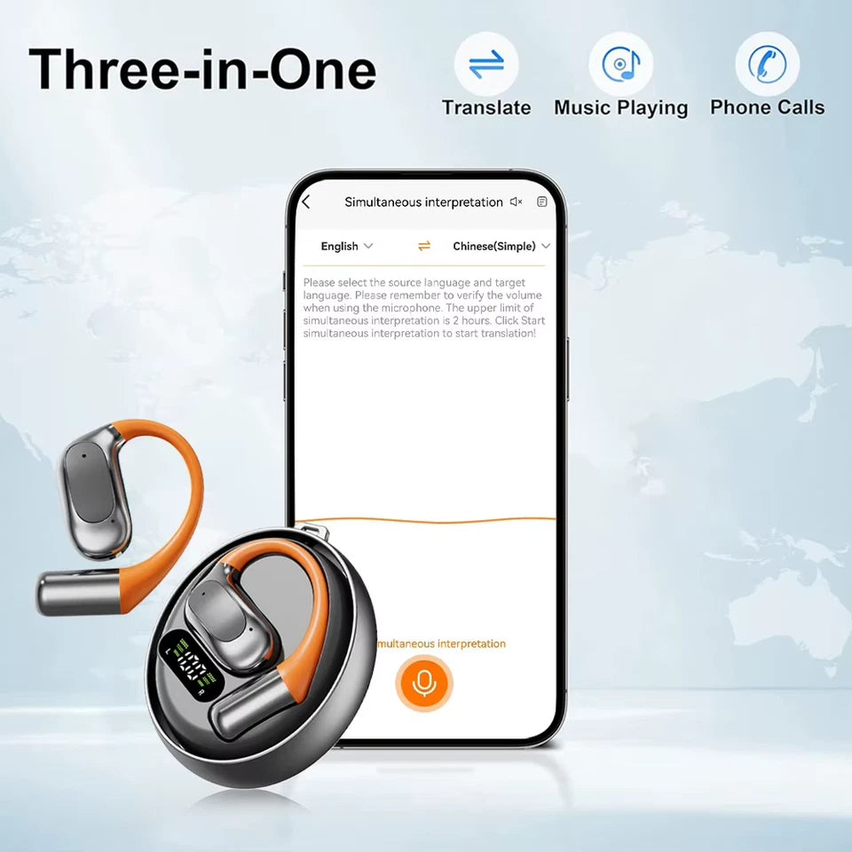 Earbuds Real Time 144 Languages Language Translator Earbuds Translation Headphones for Travel Business