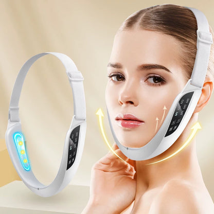 Electric V Face Lifting Beauty Device 6 Modes 8 Levels EMS Micro-current Firming Facial Massager Double Chin Remova
