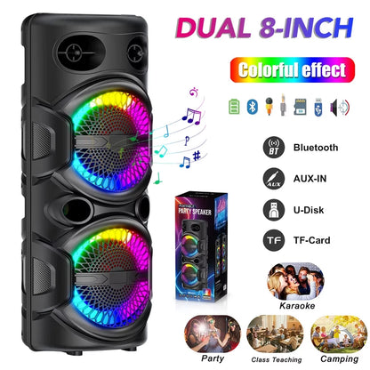 3000W Portable Bluetooth Speaker Sub woofer Heavy Bass Sound System Party