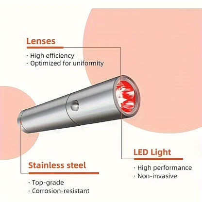 Red Light Therapy Devices for Face or Body Pain Relief Portable Infrared Red Light Therapy Torch at Home