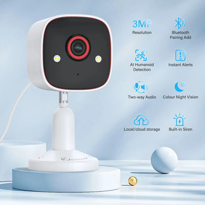 Security Cameras 2K HD Wireless WiFi Color Night Vision IP66 Waterproof Pet Dog Cat