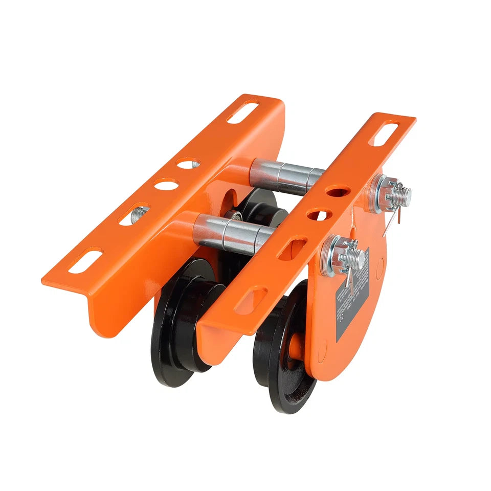 Electric Hoist Manual Trolley 2200 lbs/1T Capacity for PA200 PA250 PA300 PA400 PA500 Push Beam