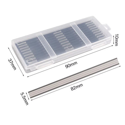 10Pcs 82mm Carbide Planer Blades Knife For Cutting Soft Hard Woods Ply-wood Board Woodworking