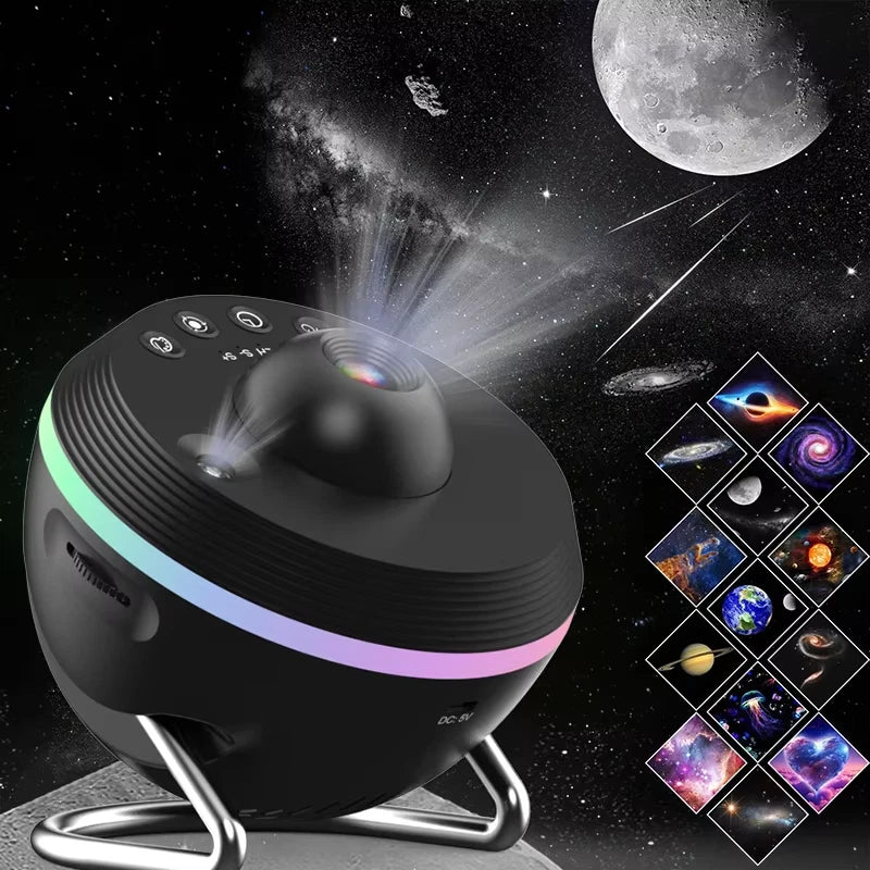13 in 1 Ultra Clear Galaxy Projector Ultra Clear Night Light Lamp Rotary Space Ball Planetarium