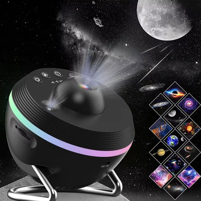 13 in 1 Ultra Clear Galaxy Projector Ultra Clear Night Light Lamp Rotary Space Ball Planetarium