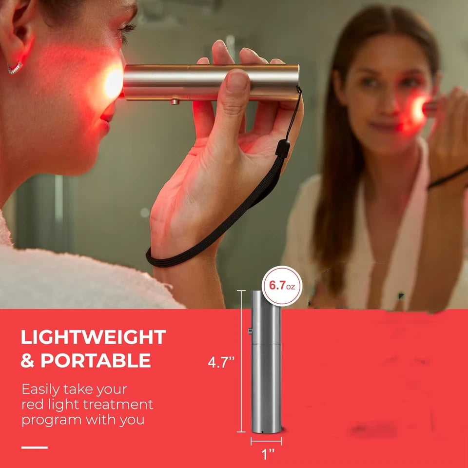 Red Light Therapy Devices for Face or Body Pain Relief Portable Infrared Red Light Therapy Torch at Home