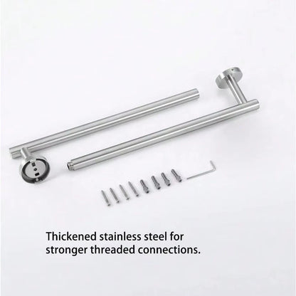 4 Piece Bathroom Hardware Set Modern 24-Inch Towel Bar Set Wall Mounted Stainless Steel Bathroom Accessories
