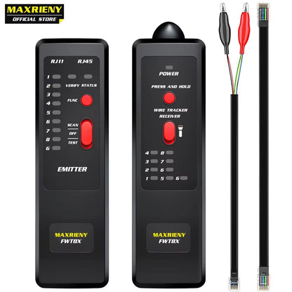 Network Cable Tracker FWT8X Wire Toner RJ45 RJ11 Ethernet LAN Tracer Analyzer Detector