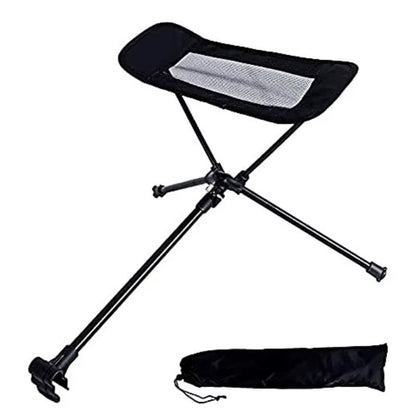 Portable Folding Retractable Footrest Leg Rest Camping Chair Kit for Hiking Fishing Picnic Reclining Beach Chairs