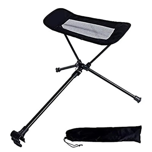 Portable Folding Retractable Footrest Leg Rest Camping Chair Kit for Hiking Fishing Picnic Reclining Beach Chairs