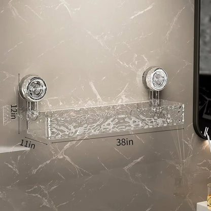 Shower Caddy Suction Cup Shower Organizer Bathroom Removable Shower Basket Strong Suction Shower