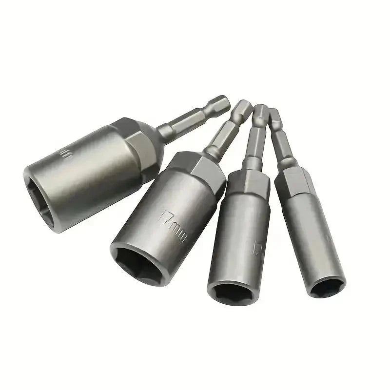 6pcs Magnetic Screwdriver Bit Kit for Electric Drill and Impact Drivers Long Deep Nut Screw Adapter