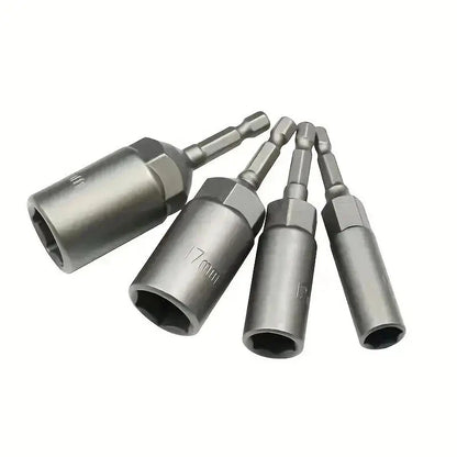 6pcs Magnetic Screwdriver Bit Kit for Electric Drill and Impact Drivers Long Deep Nut Screw Adapter