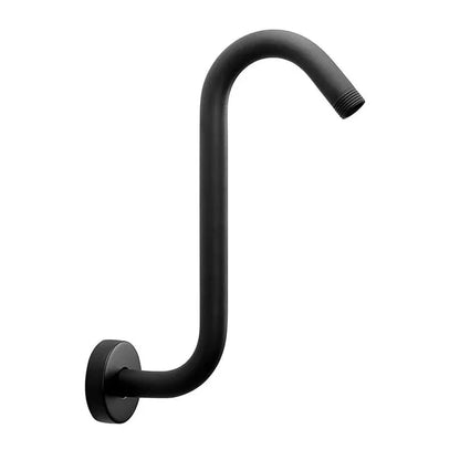 S Shaped Shower Arm Standard High Rise Shower Head Extension Pipe Shower Arm Extender Wall Mounted